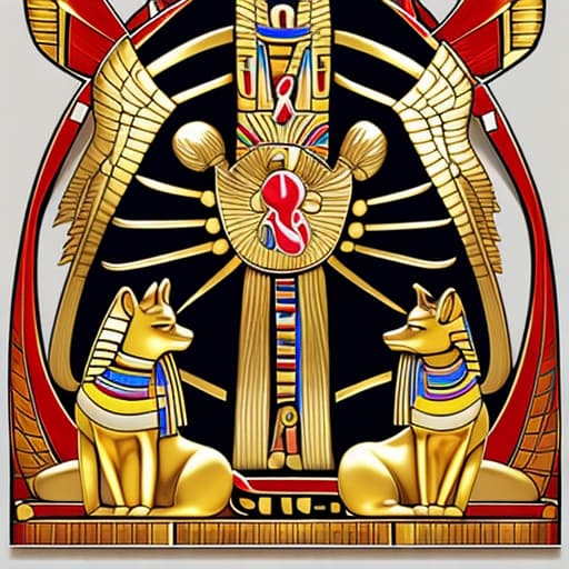  Egyptian , fire , golden , cross