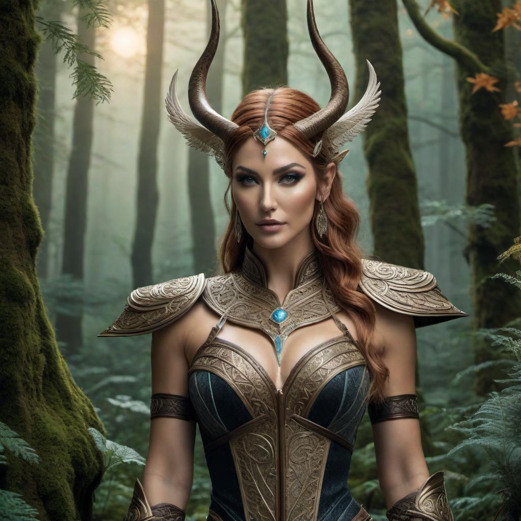  A detailed pencil drawing of Sagittarius in a mystical forest setting, with intricate features and textures to emphasize the character's mystical and magical nature. hyperrealistic, full body, detailed clothing, highly detailed, cinematic lighting, stunningly beautiful, intricate, sharp focus, f/1. 8, 85mm, (centered image composition), (professionally color graded), ((bright soft diffused light)), volumetric fog, trending on instagram, trending on tumblr, HDR 4K, 8K