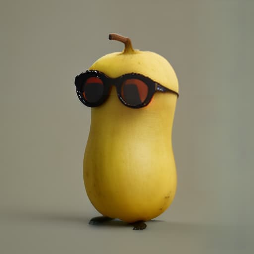 redshift style cute banana fruit wearing shades