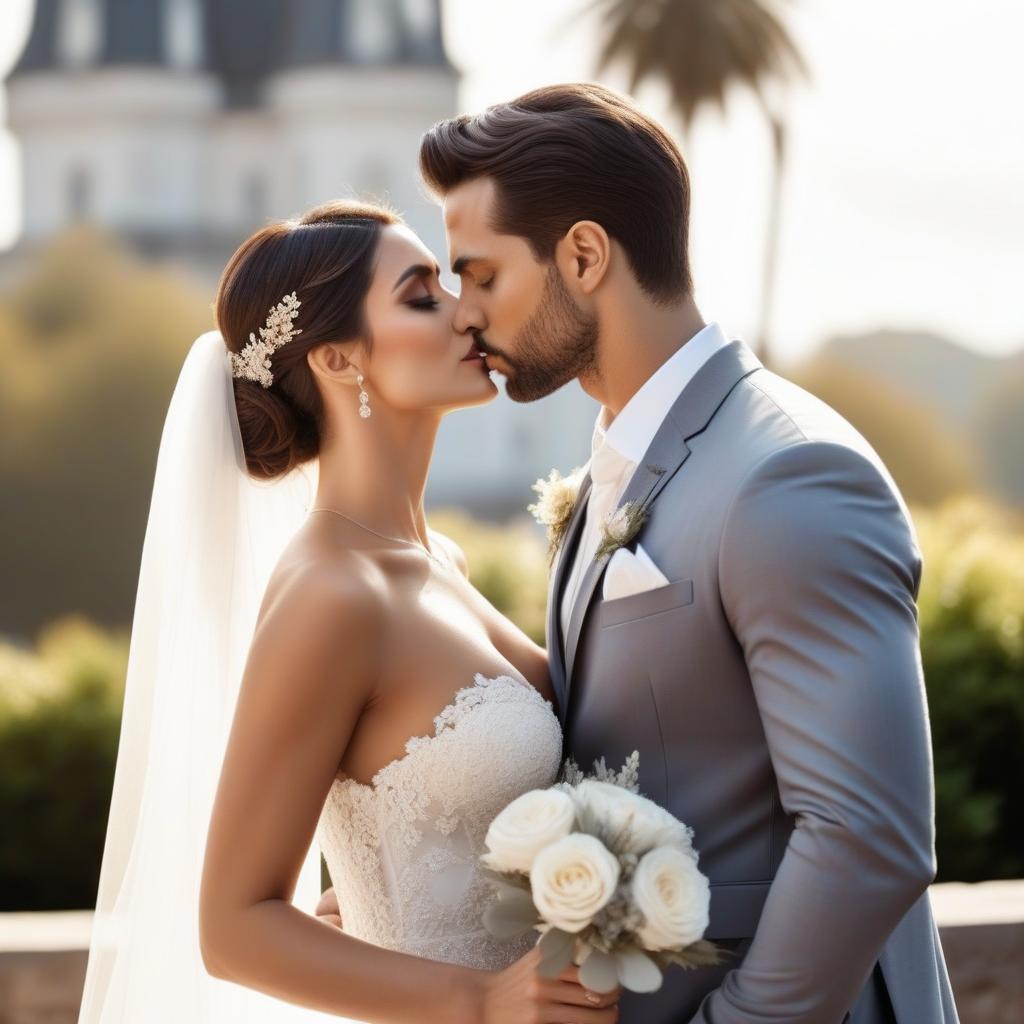  wedding couple,kiss each other, line art, back view pose,beautifully detailed, highly detailed, white background hyperrealistic, full body, detailed clothing, highly detailed, cinematic lighting, stunningly beautiful, intricate, sharp focus, f/1. 8, 85mm, (centered image composition), (professionally color graded), ((bright soft diffused light)), volumetric fog, trending on instagram, trending on tumblr, HDR 4K, 8K