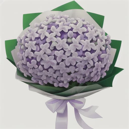 bouquet of lilac, photorealistic, white background.