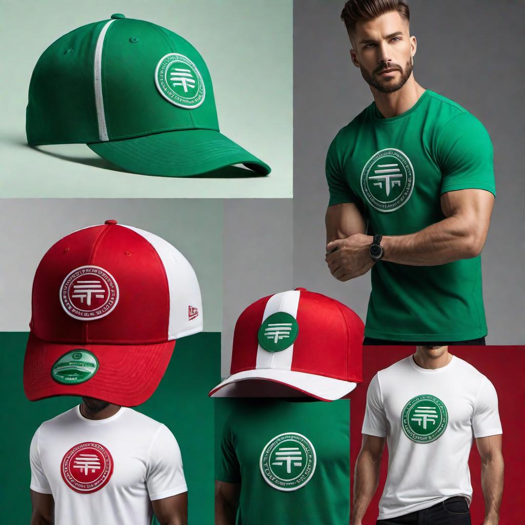  Logo concepts for a clothing brand named 'Trigshot4k' incorporating the colors green, red, and white. The design should convey a modern and stylish look suitable for a trendy clothing brand. Provide multiple variations in style, layout, and typography. hyperrealistic, full body, detailed clothing, highly detailed, cinematic lighting, stunningly beautiful, intricate, sharp focus, f/1. 8, 85mm, (centered image composition), (professionally color graded), ((bright soft diffused light)), volumetric fog, trending on instagram, trending on tumblr, HDR 4K, 8K