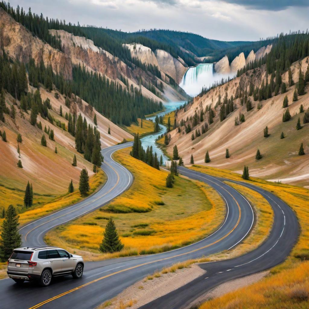  A road map visualization showing the driving route from Boise, Idaho, to the West Entrance of Yellowstone National Park. Highlight the major roads including I-84 East and US-20 East passing through Idaho Falls and ending at West Yellowstone, Montana. Include markers for Boise, Idaho Falls, and the West Entrance of Yellowstone. Use a clear, easy-to-read style suitable for travel guides. hyperrealistic, full body, detailed clothing, highly detailed, cinematic lighting, stunningly beautiful, intricate, sharp focus, f/1. 8, 85mm, (centered image composition), (professionally color graded), ((bright soft diffused light)), volumetric fog, trending on instagram, trending on tumblr, HDR 4K, 8K