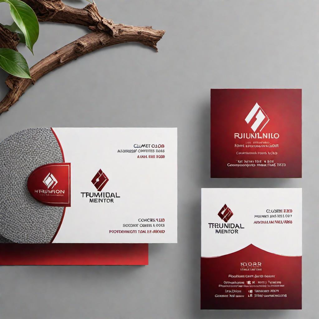  Create a professional business card for a business named 'Trusted Mentor.' The key information to include is: Name: Robert Johnson, Position: President, Phone: 954-695-5472. Address: 4911 Chardonnay Dr., Coral Springs, FL 33067. The design should be clean and modern, reflecting trust and professionalism. Use a sophisticated color scheme. hyperrealistic, full body, detailed clothing, highly detailed, cinematic lighting, stunningly beautiful, intricate, sharp focus, f/1. 8, 85mm, (centered image composition), (professionally color graded), ((bright soft diffused light)), volumetric fog, trending on instagram, trending on tumblr, HDR 4K, 8K