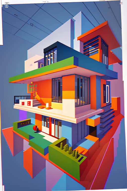  Abstraction, composition of geometric forms on the theme of exterior in interior. Architecture, room, Exterior, interior. All colors., (Pixel art) retro ,low resolution ,pixelated ,nostalgic hyperrealistic, full body, detailed clothing, highly detailed, cinematic lighting, stunningly beautiful, intricate, sharp focus, f/1. 8, 85mm, (centered image composition), (professionally color graded), ((bright soft diffused light)), volumetric fog, trending on instagram, trending on tumblr, HDR 4K, 8K