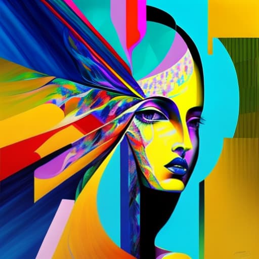 estilovintedois abstract artwork woman