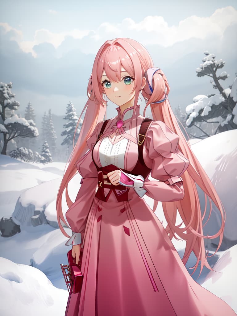  Magical , pink hair, pretty, twin tail, eyelash length, ta, fighting, human, fleeting beautiful , small s, masterpiece, best quality,8k,ultra detailed,high resolution,an extremely delicate and beautiful,hyper detail hyperrealistic, full body, detailed clothing, highly detailed, cinematic lighting, stunningly beautiful, intricate, sharp focus, f/1. 8, 85mm, (centered image composition), (professionally color graded), ((bright soft diffused light)), volumetric fog, trending on instagram, trending on tumblr, HDR 4K, 8K