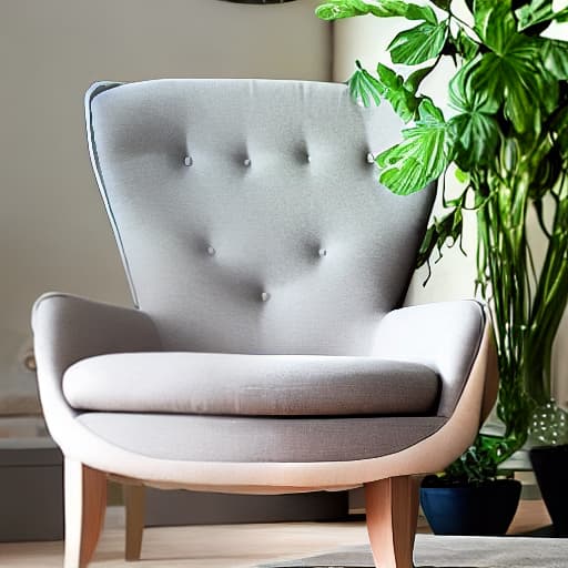  An armchair in the shape of an avocado