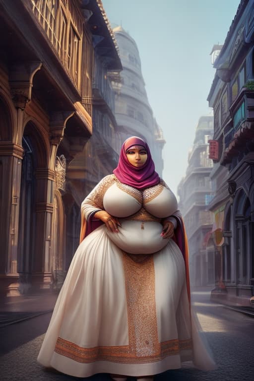  Fat ass Black hijabi woman with huge titties wearing soft dress hyperrealistic, full body, detailed clothing, highly detailed, cinematic lighting, stunningly beautiful, intricate, sharp focus, f/1. 8, 85mm, (centered image composition), (professionally color graded), ((bright soft diffused light)), volumetric fog, trending on instagram, trending on tumblr, HDR 4K, 8K