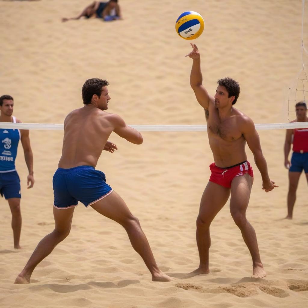  Amazonian warriors play beach volleyball in the Middle Ages