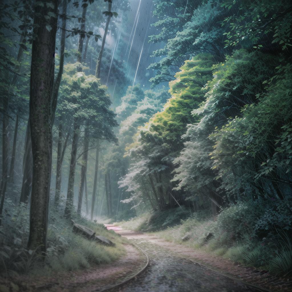  ((forest, rain forest)), sharp colors, sunlight inside forest darkness, super sharp, bottom view, view from ground, masterpiece, best quality, dirty road on forest, sharp green, next to river, full of tree, spring time hyperrealistic, full body, detailed clothing, highly detailed, cinematic lighting, stunningly beautiful, intricate, sharp focus, f/1. 8, 85mm, (centered image composition), (professionally color graded), ((bright soft diffused light)), volumetric fog, trending on instagram, trending on tumblr, HDR 4K, 8K