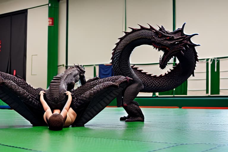  2 dragons sex training in dojo