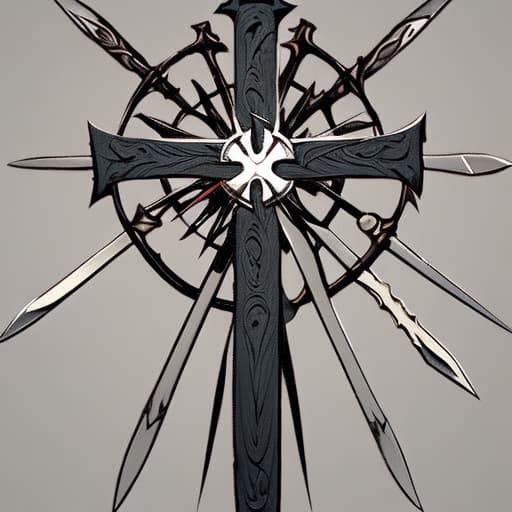  Cross , swords