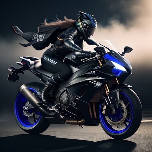  Yamaha X1R hyperrealistic, full body, detailed clothing, highly detailed, cinematic lighting, stunningly beautiful, intricate, sharp focus, f/1. 8, 85mm, (centered image composition), (professionally color graded), ((bright soft diffused light)), volumetric fog, trending on instagram, trending on tumblr, HDR 4K, 8K