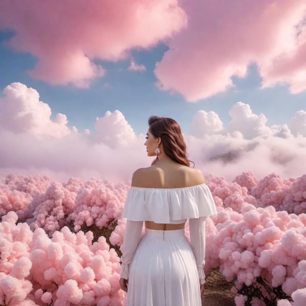  The name 'Amy' written in white, formed by pink fluffy clouds. The sky should be a gradient of soft pastel colors like light pink, peach, and lavender, giving it a dreamy and serene appearance. hyperrealistic, full body, detailed clothing, highly detailed, cinematic lighting, stunningly beautiful, intricate, sharp focus, f/1. 8, 85mm, (centered image composition), (professionally color graded), ((bright soft diffused light)), volumetric fog, trending on instagram, trending on tumblr, HDR 4K, 8K