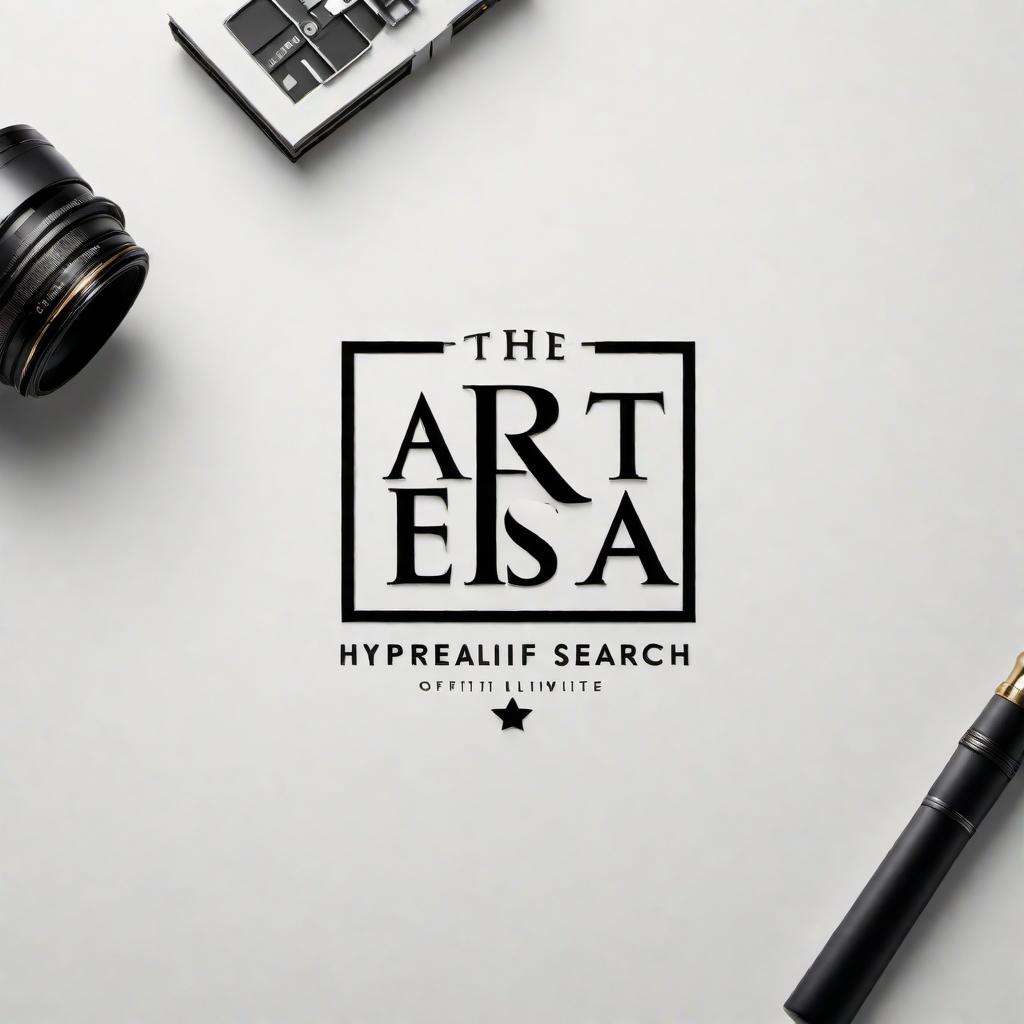  A professional logo for an executive search business named 'The Art of Search'. The logo should have a classic and sophisticated look. The color scheme should be black and white. The text 'The Art of Search' should be included in an elegant, professional font. Consider incorporating a subtle element such as a magnifying glass to represent the concept of search, but keep the design minimal and classic. hyperrealistic, full body, detailed clothing, highly detailed, cinematic lighting, stunningly beautiful, intricate, sharp focus, f/1. 8, 85mm, (centered image composition), (professionally color graded), ((bright soft diffused light)), volumetric fog, trending on instagram, trending on tumblr, HDR 4K, 8K