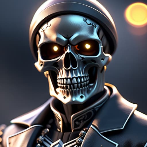  mini skull gaming character hyperrealistic, full body, detailed clothing, highly detailed, cinematic lighting, stunningly beautiful, intricate, sharp focus, f/1. 8, 85mm, (centered image composition), (professionally color graded), ((bright soft diffused light)), volumetric fog, trending on instagram, trending on tumblr, HDR 4K, 8K