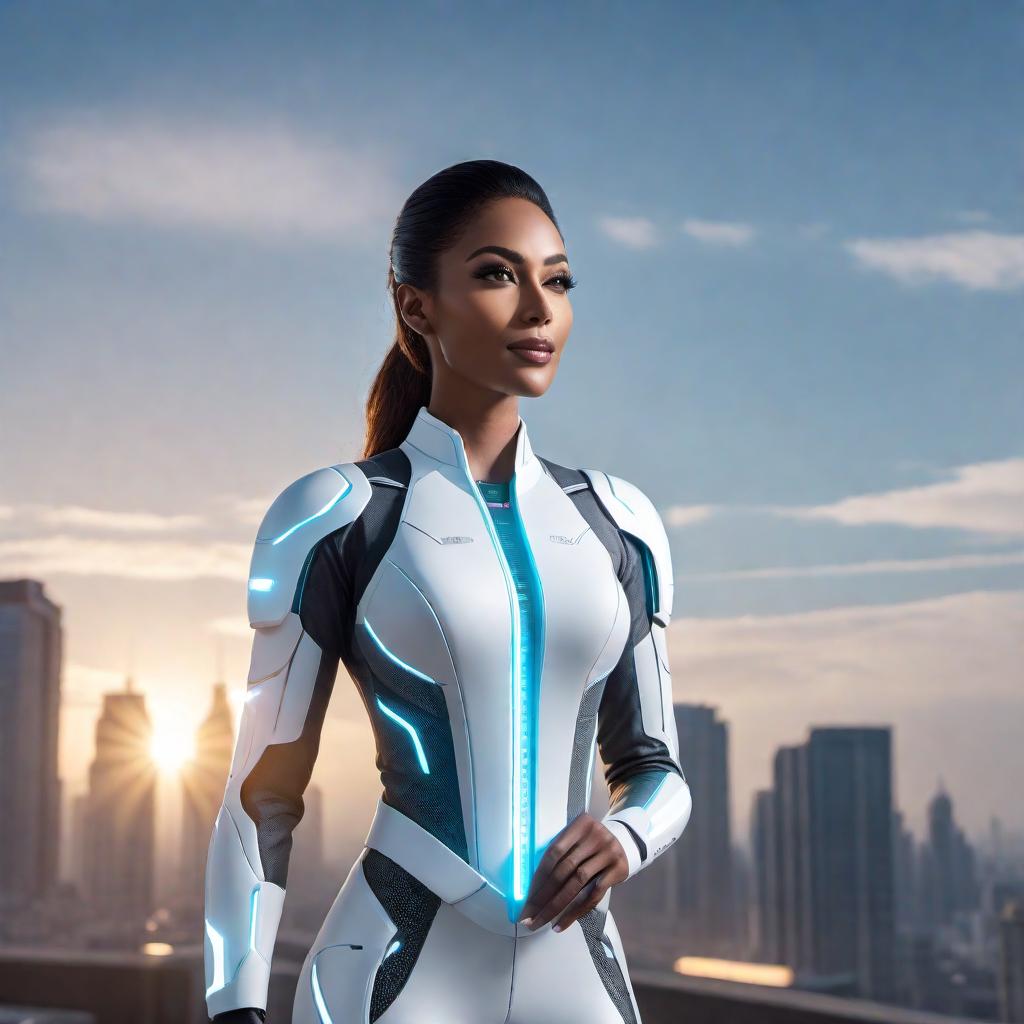  A digital assistant with a friendly appearance, standing by, ready to receive a request from a user. The user and the assistant are in a comfortable, modern virtual environment with a clean and stylish design. The assistant looks approachable and helpful, perhaps with a slight glow or aura to signify its readiness to assist. hyperrealistic, full body, detailed clothing, highly detailed, cinematic lighting, stunningly beautiful, intricate, sharp focus, f/1. 8, 85mm, (centered image composition), (professionally color graded), ((bright soft diffused light)), volumetric fog, trending on instagram, trending on tumblr, HDR 4K, 8K