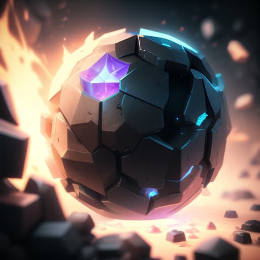  stone asteroid, sprite of video games, icons, 2d icons, rpg skills icons, world of warcraft, league of legends, ability icon, fantasy, potions, spells, objects, flowers, gems, swords, axe, hammer, fire, ice, arcane, shiny object, graphic design, high contrast, artstation hyperrealistic, full body, detailed clothing, highly detailed, cinematic lighting, stunningly beautiful, intricate, sharp focus, f/1. 8, 85mm, (centered image composition), (professionally color graded), ((bright soft diffused light)), volumetric fog, trending on instagram, trending on tumblr, HDR 4K, 8K