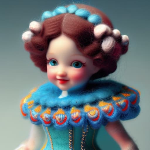 woolitize caricatura de un angelito de porcelana de genero hyperrealistic, full body, detailed clothing, highly detailed, cinematic lighting, stunningly beautiful, intricate, sharp focus, f/1. 8, 85mm, (centered image composition), (professionally color graded), ((bright soft diffused light)), volumetric fog, trending on instagram, trending on tumblr, HDR 4K, 8K