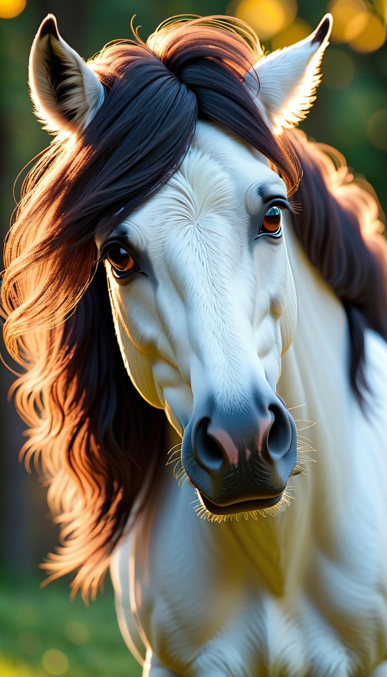  Professional 3D model of A horse . Rendered with Octane, the model is highly detailed,dramatic lighting. hyperrealistic, full body, detailed clothing, highly detailed, cinematic lighting, stunningly beautiful, intricate, sharp focus, f/1. 8, 85mm, (centered image composition), (professionally color graded), ((bright soft diffused light)), volumetric fog, trending on instagram, trending on tumblr, HDR 4K, 8K