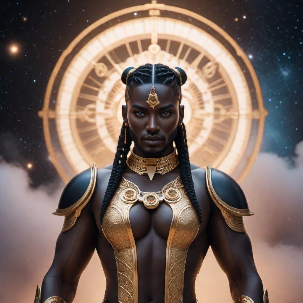  Gemini zodiac avatar, lofi art style, black skin hyperrealistic, full body, detailed clothing, highly detailed, cinematic lighting, stunningly beautiful, intricate, sharp focus, f/1. 8, 85mm, (centered image composition), (professionally color graded), ((bright soft diffused light)), volumetric fog, trending on instagram, trending on tumblr, HDR 4K, 8K