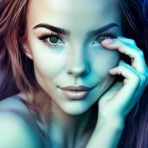  Charly Jordan, ultra realistic photography, detailed image, background green Perfect face, ultra realistic face, realistic body, beautiful face and eyes, erotic body, naked, Lie on your side pose, Dynamic pose, full body