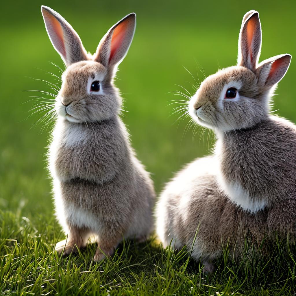  The image of a cute rabbit has been generated, placed within a serene meadow setting. hyperrealistic, full body, detailed clothing, highly detailed, cinematic lighting, stunningly beautiful, intricate, sharp focus, f/1. 8, 85mm, (centered image composition), (professionally color graded), ((bright soft diffused light)), volumetric fog, trending on instagram, trending on tumblr, HDR 4K, 8K