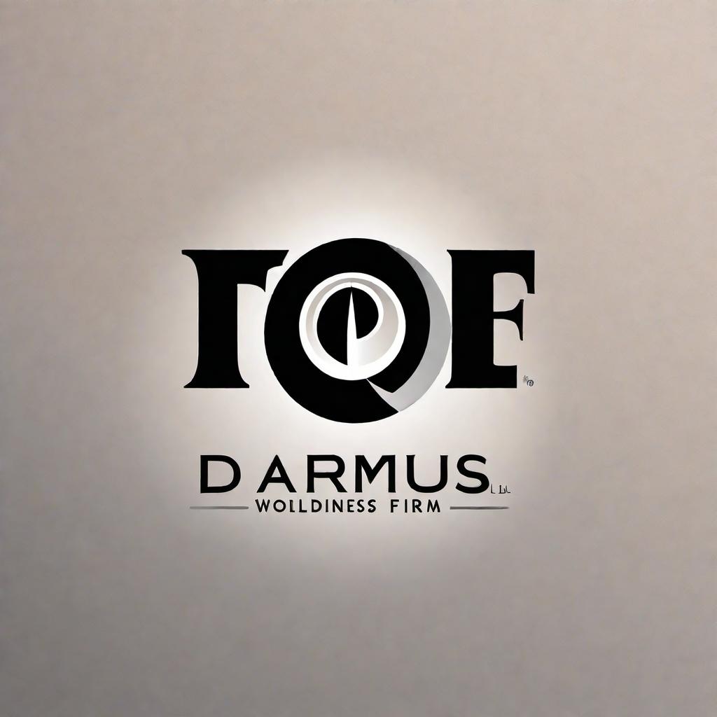  Create a modern and professional business logo for Darriusworldwide L.L.C. management firm. The logo should convey a sense of global reach, professionalism, and trustworthiness. Use a sleek and sophisticated color palette, incorporating elements like a globe or world map, and subtle references to management and corporate growth. hyperrealistic, full body, detailed clothing, highly detailed, cinematic lighting, stunningly beautiful, intricate, sharp focus, f/1. 8, 85mm, (centered image composition), (professionally color graded), ((bright soft diffused light)), volumetric fog, trending on instagram, trending on tumblr, HDR 4K, 8K