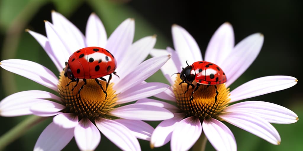  a ladybug on a flower