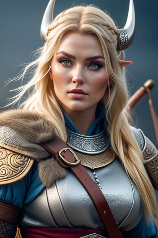  Blonde, fat viking warrior woman hyperrealistic, full body, detailed clothing, highly detailed, cinematic lighting, stunningly beautiful, intricate, sharp focus, f/1. 8, 85mm, (centered image composition), (professionally color graded), ((bright soft diffused light)), volumetric fog, trending on instagram, trending on tumblr, HDR 4K, 8K