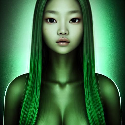  Jennie Kim beautiful green alien 16k, cinematic, hyperrealistic, photorealistic Beautiful , full body, , poses