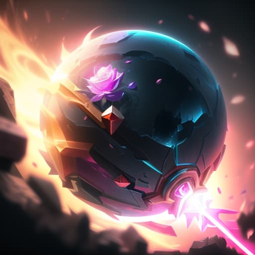  A rose colored asteroid., sprite of video games, icons, 2d icons, rpg skills icons, world of warcraft, league of legends, ability icon, fantasy, potions, spells, objects, flowers, gems, swords, axe, hammer, fire, ice, arcane, shiny object, graphic design, high contrast, artstation hyperrealistic, full body, detailed clothing, highly detailed, cinematic lighting, stunningly beautiful, intricate, sharp focus, f/1. 8, 85mm, (centered image composition), (professionally color graded), ((bright soft diffused light)), volumetric fog, trending on instagram, trending on tumblr, HDR 4K, 8K