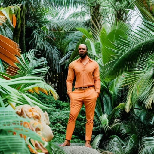 analog style Tropical Paradise hyperrealistic, full body, detailed clothing, highly detailed, cinematic lighting, stunningly beautiful, intricate, sharp focus, f/1. 8, 85mm, (centered image composition), (professionally color graded), ((bright soft diffused light)), volumetric fog, trending on instagram, trending on tumblr, HDR 4K, 8K