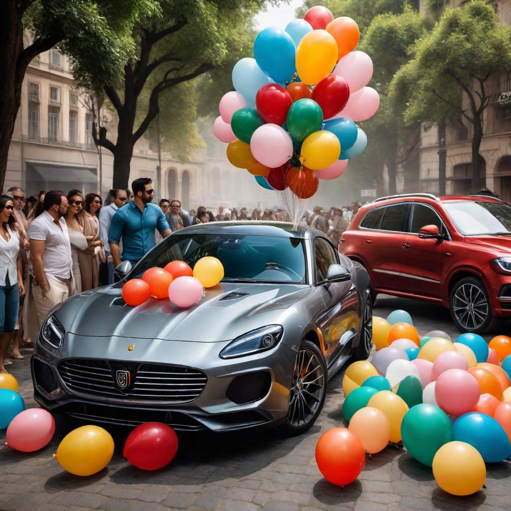  Joyeuse fête des pères avec une image de lavage d’esthétique automobile. Montrez une voiture étincelante et des outils de nettoyage automobile, avec une ambiance festive et des éléments comme des ballons ou des bannières de fête. hyperrealistic, full body, detailed clothing, highly detailed, cinematic lighting, stunningly beautiful, intricate, sharp focus, f/1. 8, 85mm, (centered image composition), (professionally color graded), ((bright soft diffused light)), volumetric fog, trending on instagram, trending on tumblr, HDR 4K, 8K