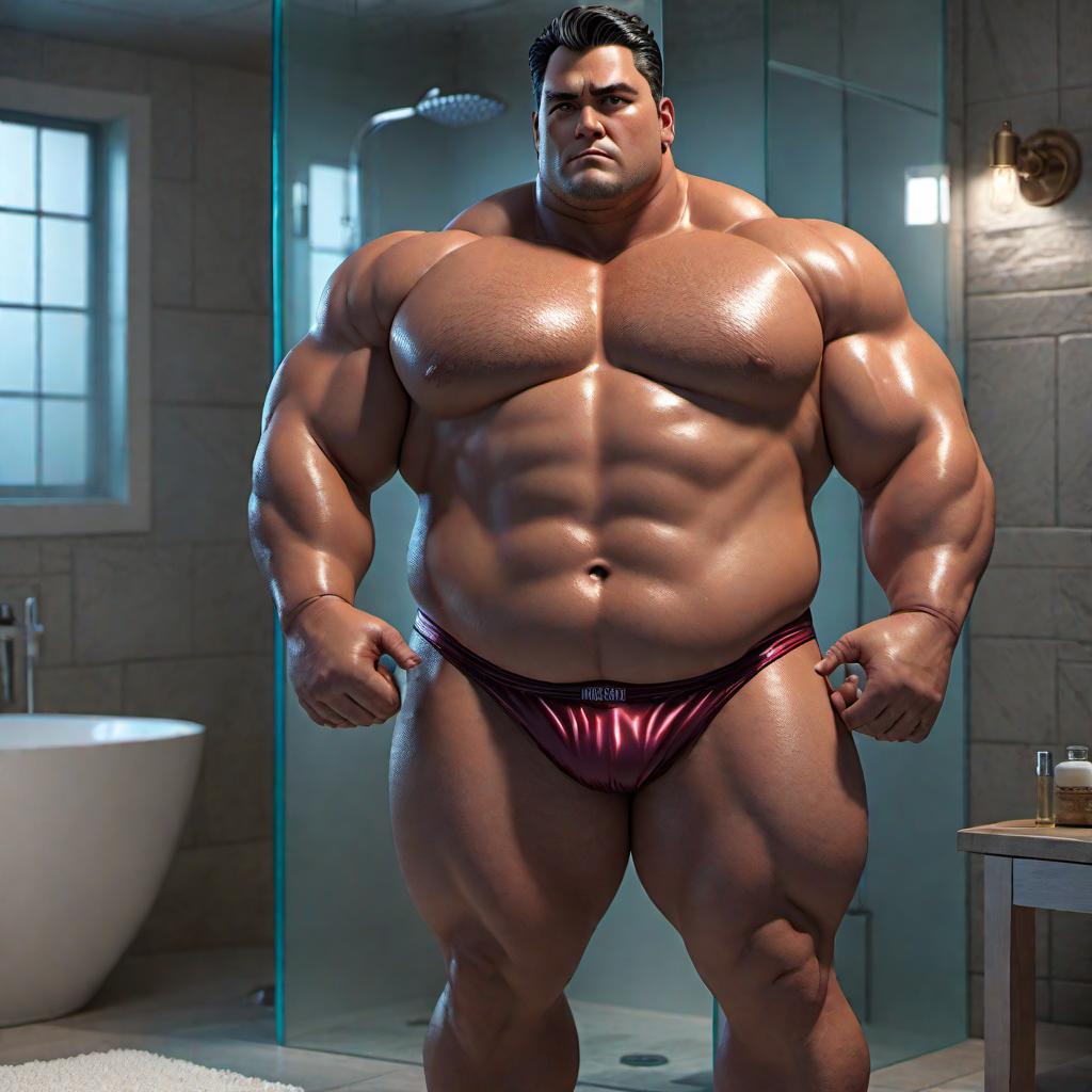   male beefy boy chubbyold, stocky, chunky, showing off beefy chubby size=2cm long, fat chubby size=2cm long, small chubby size=2cm long, at the shower, , ing off, , ((Anime)) hyperrealistic, full body, detailed clothing, highly detailed, cinematic lighting, stunningly beautiful, intricate, sharp focus, f/1. 8, 85mm, (centered image composition), (professionally color graded), ((bright soft diffused light)), volumetric fog, trending on instagram, trending on tumblr, HDR 4K, 8K