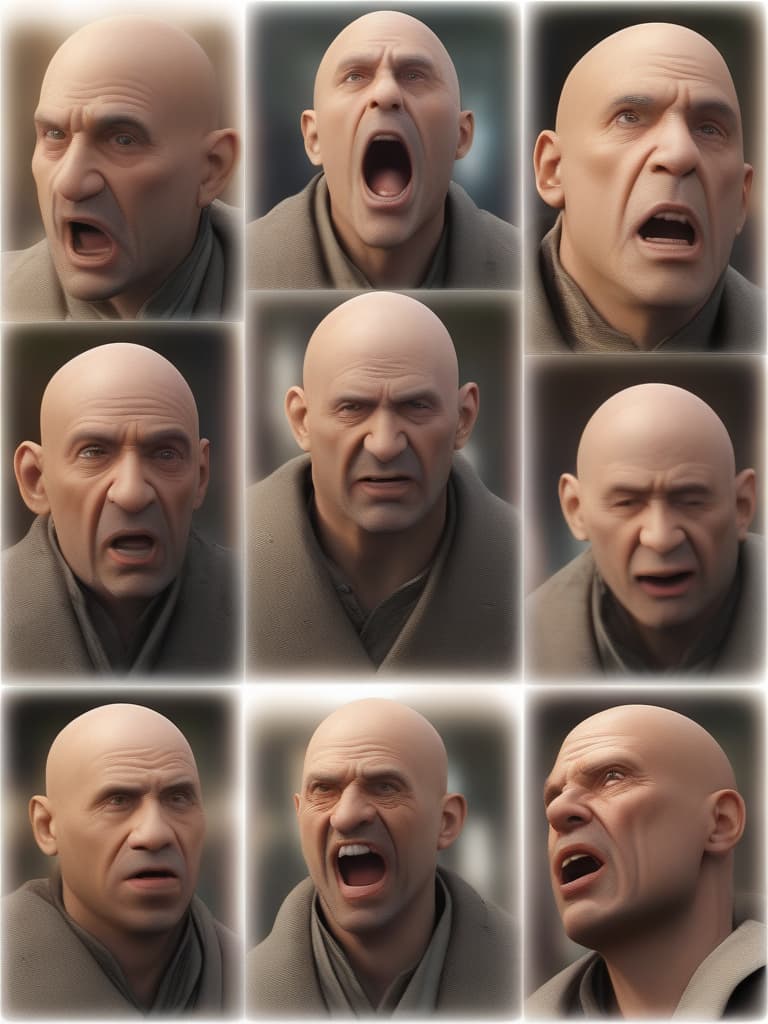  Bald uncle, crazy face, masterpiece, best quality,8k,ultra detailed,high resolution,an extremely delicate and beautiful,hyper detail