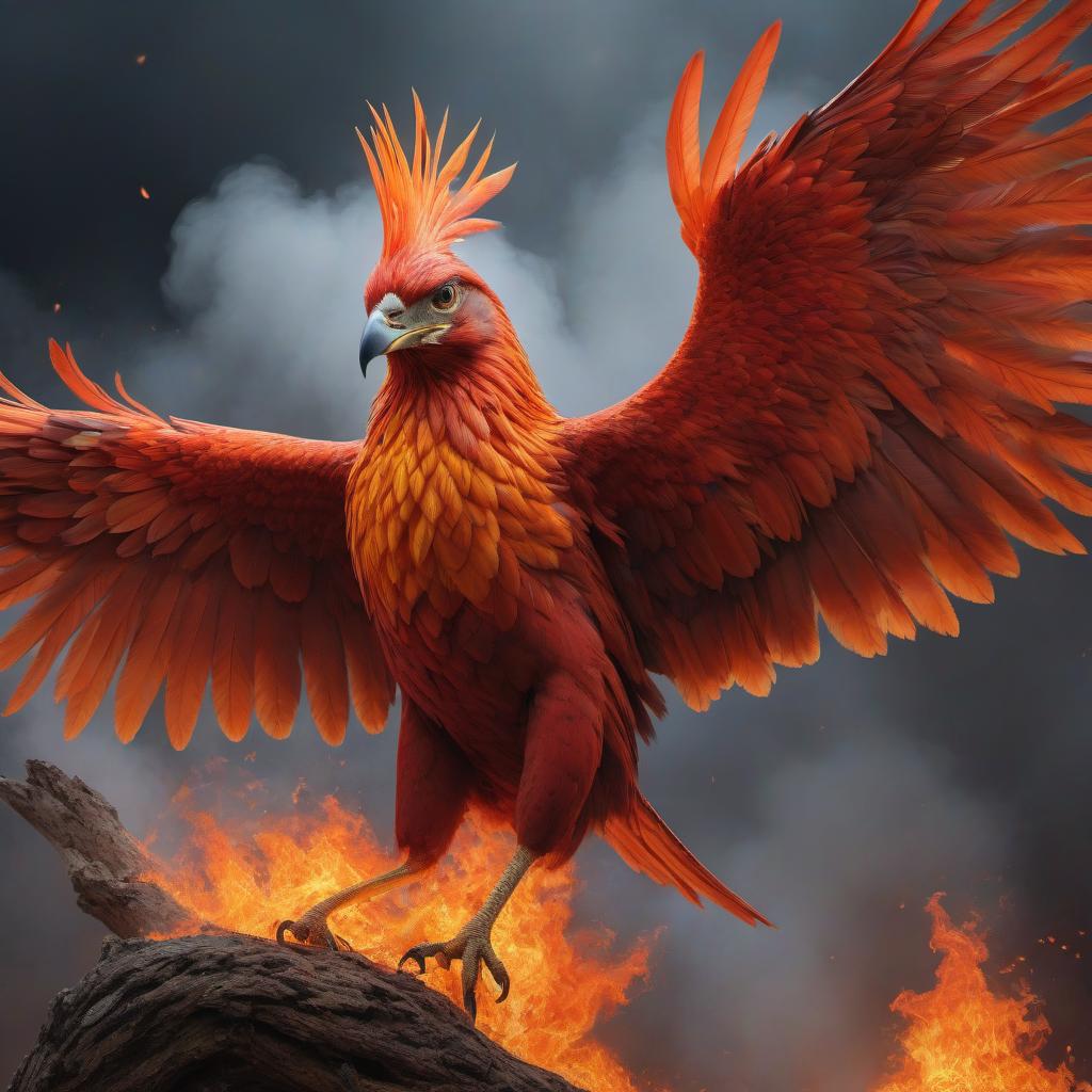  hyperrealistic art Slavic painting mixed with contemporary painting, Bird of Fire, Phoenix, fiery feathers, hyperrealism, masterpiece, epic plot. . extremely high resolution details, photographic, realism pushed to extreme, fine texture, incredibly lifelike hyperrealistic, full body, detailed clothing, highly detailed, cinematic lighting, stunningly beautiful, intricate, sharp focus, f/1. 8, 85mm, (centered image composition), (professionally color graded), ((bright soft diffused light)), volumetric fog, trending on instagram, trending on tumblr, HDR 4K, 8K