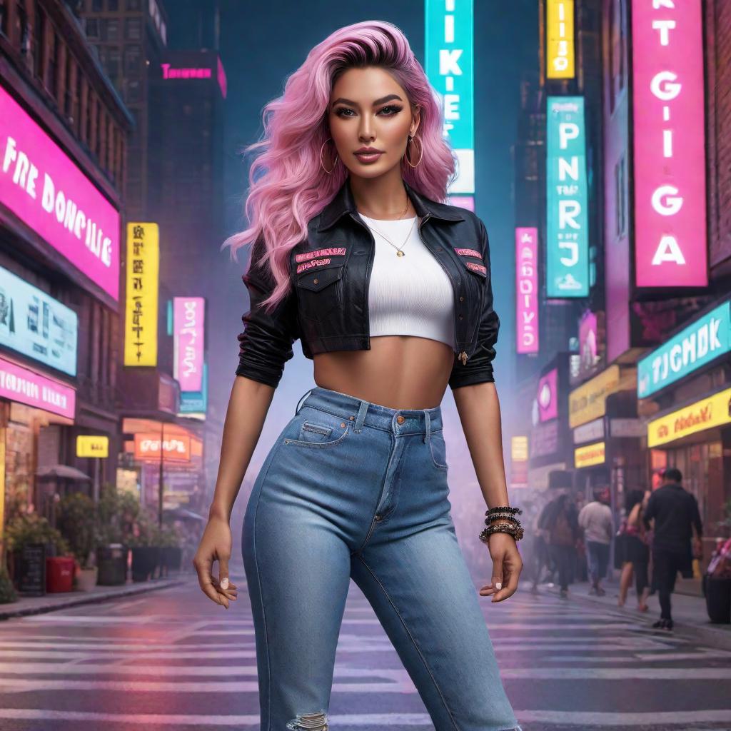  Create a visual representation of a TikTok post with the following text: 'Join me on a nostalgic journey through the Gen X era! From mixtapes to neon fashion, let's relive the good ol' days together. Get ready for a trip down memory lane! #GenX #ThrowbackThursday #Nostalgia' hyperrealistic, full body, detailed clothing, highly detailed, cinematic lighting, stunningly beautiful, intricate, sharp focus, f/1. 8, 85mm, (centered image composition), (professionally color graded), ((bright soft diffused light)), volumetric fog, trending on instagram, trending on tumblr, HDR 4K, 8K