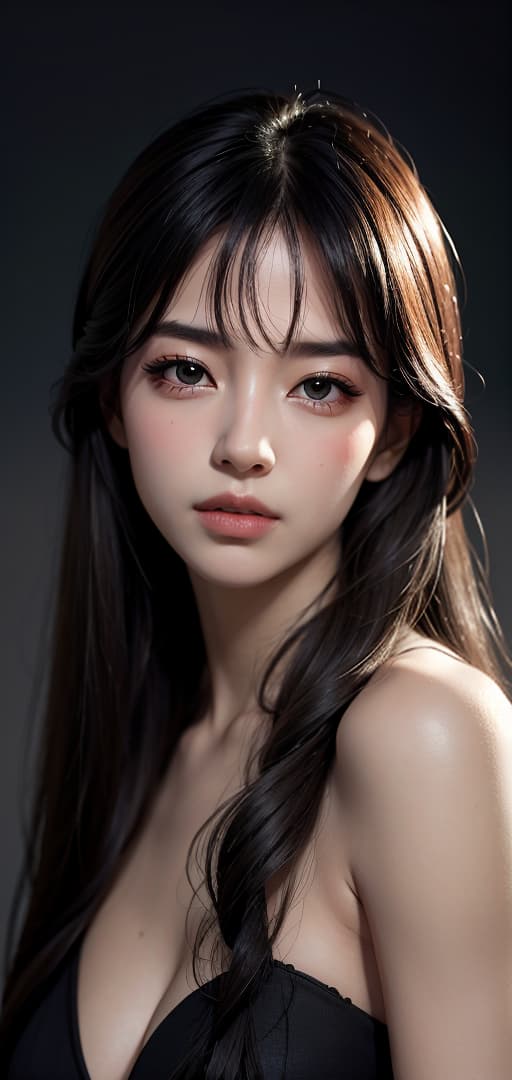  Best quality, masterpiece, ultra high res, (photorealistic:1.4), raw photo, (detail face:1.3), (realistic skin), deep shadow, dramatic lighting, feminine, stylish, ethereal beauty, Japanese, beautiful eyes, gentle, elegant, tear bags, beautiful waist, beautiful collarbone, serious, cute, deep shadow, dramatic lighting, portrait, portrait size, unedited, symmetrical balance