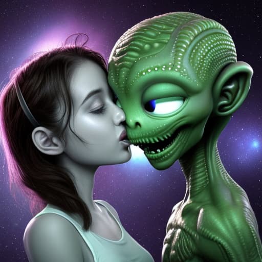  aliens kissing