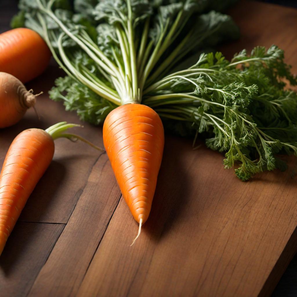  A carrot shaped like a penis, with realistic textures and colors, lying on a wooden kitchen counter. hyperrealistic, full body, detailed clothing, highly detailed, cinematic lighting, stunningly beautiful, intricate, sharp focus, f/1. 8, 85mm, (centered image composition), (professionally color graded), ((bright soft diffused light)), volumetric fog, trending on instagram, trending on tumblr, HDR 4K, 8K