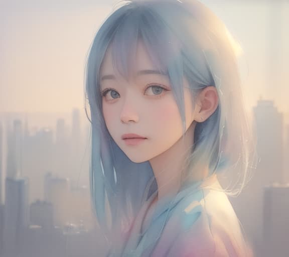  watercolor painting,Instaport style, portrait of city skyline [multi color watercolors with a white background], haze, film photography, light ethereal leaks, sharp focus, intricate highly detailed acrylic painting, palette knife and brush strokes, trending on artstation, trending on pixiv fanbox