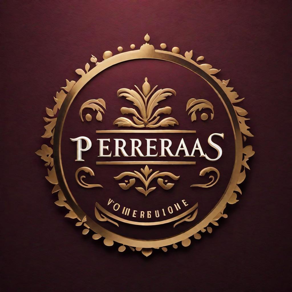  A logo design for a restaurant named 'Perreras'. The design should include a modern or classic look, with rich colors and perhaps some food-related or elegant imagery that suggests a high-quality dining experience. Emphasis on elegance and sophistication without being too busy. hyperrealistic, full body, detailed clothing, highly detailed, cinematic lighting, stunningly beautiful, intricate, sharp focus, f/1. 8, 85mm, (centered image composition), (professionally color graded), ((bright soft diffused light)), volumetric fog, trending on instagram, trending on tumblr, HDR 4K, 8K