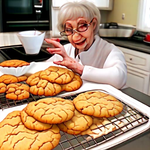  Grandma baking cookies