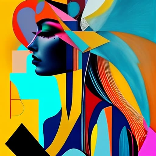 estilovintedois abstract artwork woman