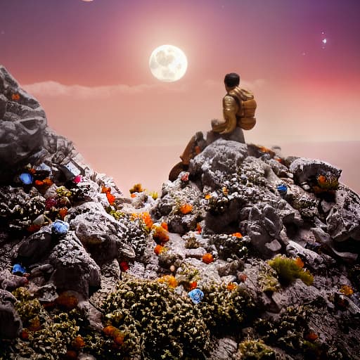  (Boy on the moon ), <lora:3DMM_V12:1>, 3D, highly detailed, 4k, high quality hyperrealistic, full body, detailed clothing, highly detailed, cinematic lighting, stunningly beautiful, intricate, sharp focus, f/1. 8, 85mm, (centered image composition), (professionally color graded), ((bright soft diffused light)), volumetric fog, trending on instagram, trending on tumblr, HDR 4K, 8K