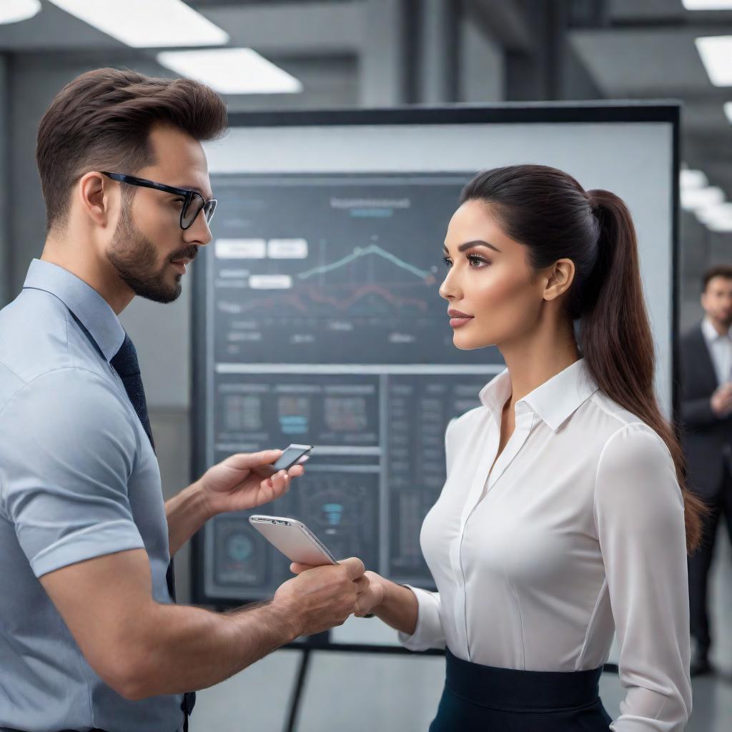  A friendly AI assistant explaining that it cannot provide direct answers for tests or homework, but is willing to help the user understand and solve problems. The assistant is shown guiding the user through the concepts they need to know. There could be a whiteboard or a digital screen displaying math concepts, formulas, or diagrams. hyperrealistic, full body, detailed clothing, highly detailed, cinematic lighting, stunningly beautiful, intricate, sharp focus, f/1. 8, 85mm, (centered image composition), (professionally color graded), ((bright soft diffused light)), volumetric fog, trending on instagram, trending on tumblr, HDR 4K, 8K