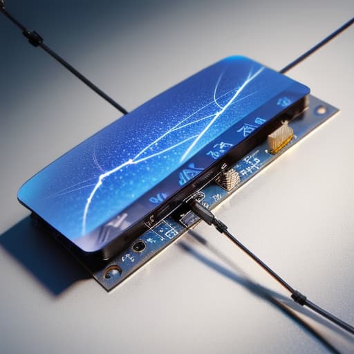  The model of neuron on the screen from the chip