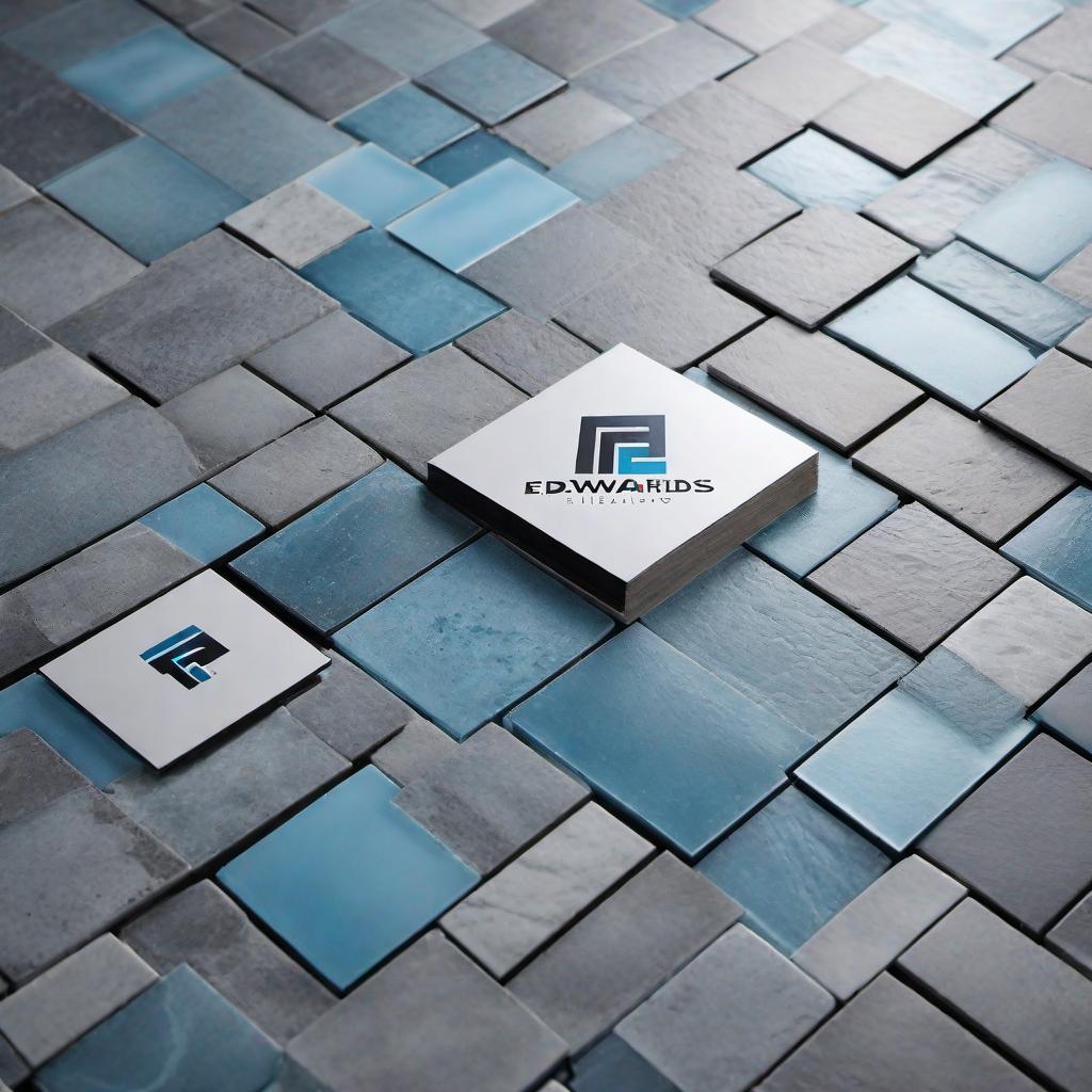  Create a modern, clean logo for a tile installation business called 'Edwards Installations'. The logo should include tile patterns or a notched trowel, with neutral tones like black, white, or gray, and a touch of blue or green. The catchphrase 'Precision in Every Tile' should be incorporated into the design. hyperrealistic, full body, detailed clothing, highly detailed, cinematic lighting, stunningly beautiful, intricate, sharp focus, f/1. 8, 85mm, (centered image composition), (professionally color graded), ((bright soft diffused light)), volumetric fog, trending on instagram, trending on tumblr, HDR 4K, 8K